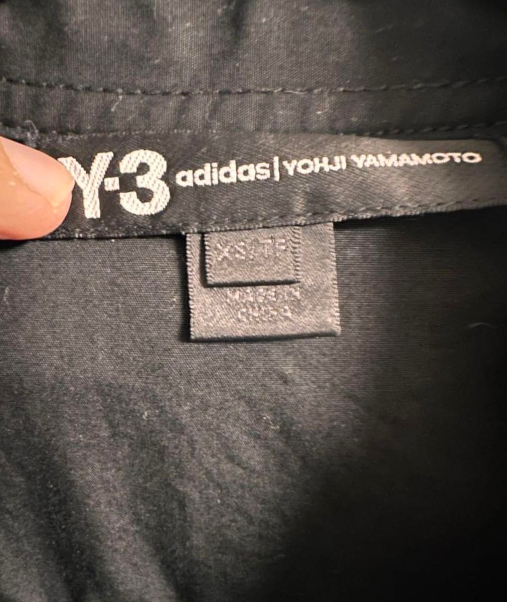 Y-3 yohji yamamoto スタッフシャツ ロングシャツ コート爆走黒 Y-3 yohji yamamoto スタッフシャツ ロングシャツ コート爆走黒