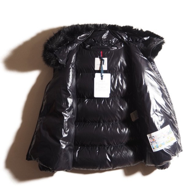 M3509P　▼MONCLER モンクレール▼　新品 LAICHE フェイクファー フード付き ダウンジャケット ブラック 2 / フレア 黒 秋冬 rb mks_画像5