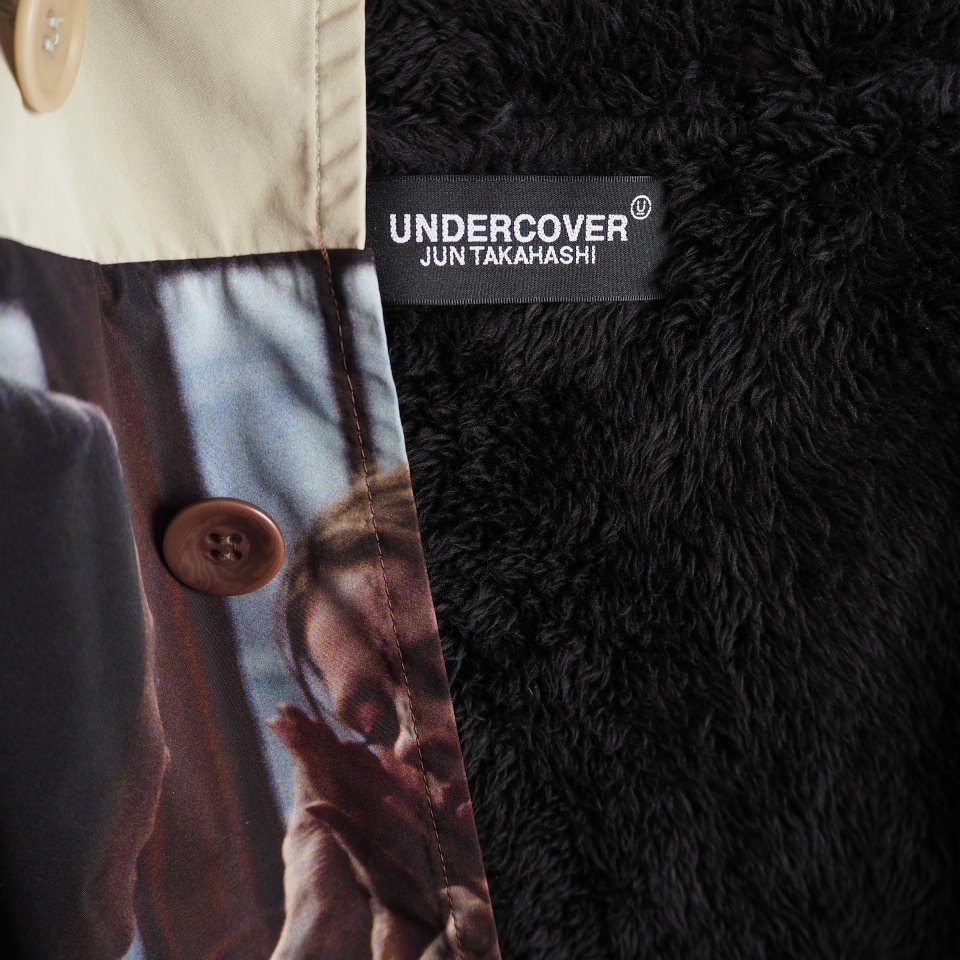 M5302P ▼UNDERCOVER アンダーカバー▼　19AW SUSPIRIUMコレクション ボアライナー 転写ポリエステル モッズコート ブラウン 秋～春 rb mks_画像8