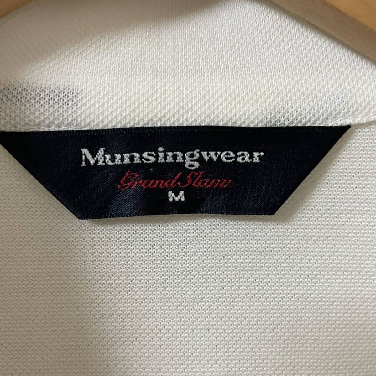 Munsingwear マンシングウェア　ポロシャツ　半袖　ゴルフ　刺繍　マスコット　古着　レディース　M_画像7