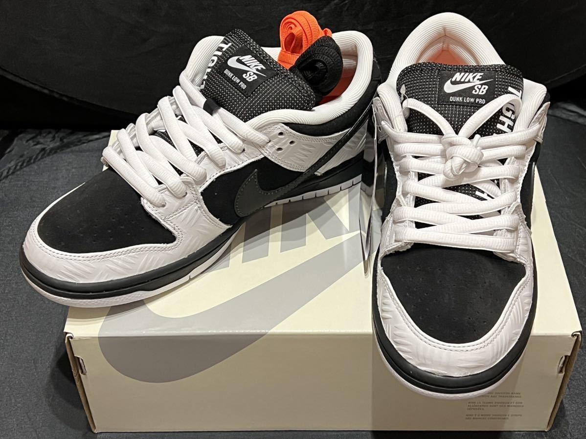 TIGHTBOOTH Nike SB Dunk Low Pro QS Black and White 27 US9 FD2629 100 ナイキ SB ダンク ロー プロ タイトブース SNKRS購入スニーカー _画像1