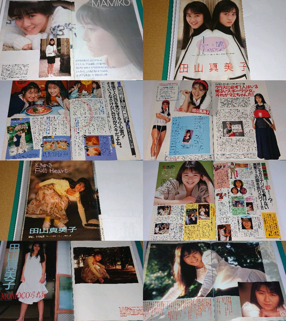 田山真美子 1989年～1994年 大量 切り抜き ファイル 1冊 75P_画像2