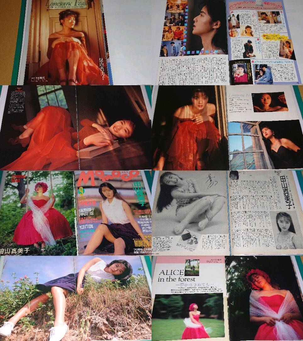田山真美子 1989年～1994年 大量 切り抜き ファイル 1冊 75P_画像4