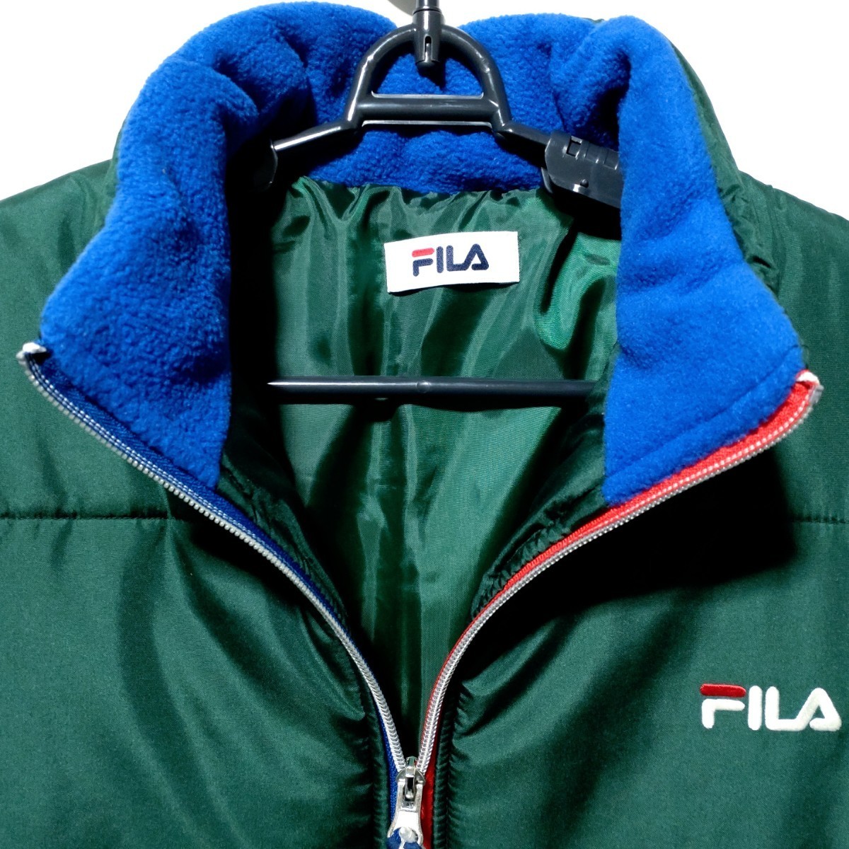 特価/未使用【サイズ=LL(XL)】FILA/フィラ/メンズ/中綿/パディング/ジャケット/胸囲=104～112cm/green②_画像2