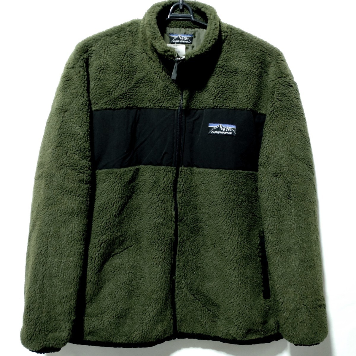  special price / unused [ size =LL(XL)]RAGGED MOUNTAIN/ men's / boa fleece / full Zip / bonding / jacket / chest =96~104cm/khaki