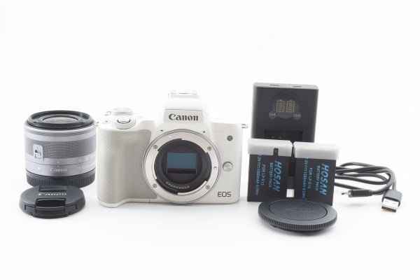 #k111★美品★ Canon キャノン EOS Kiss M2 EF-M 15-45mm