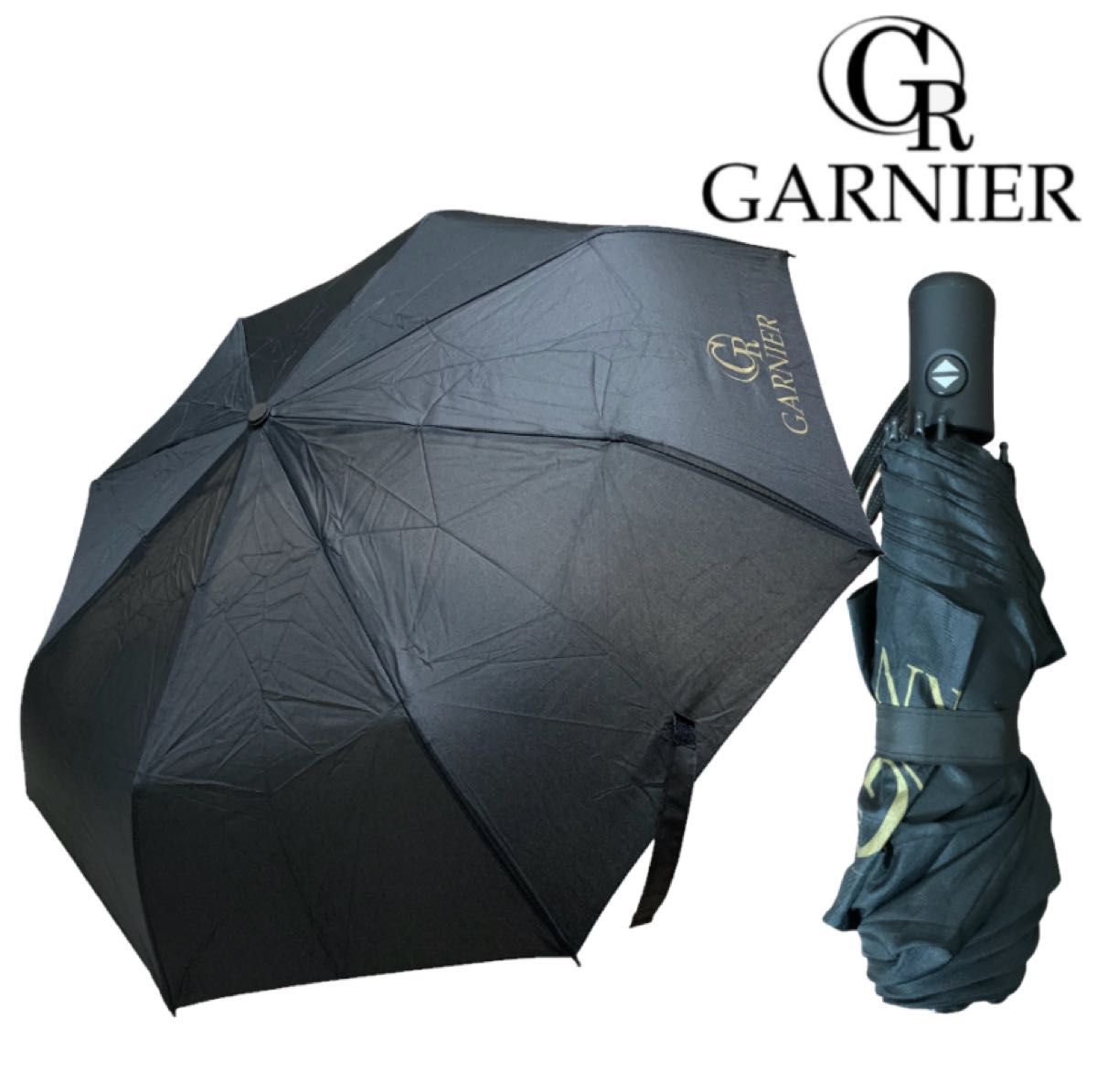 【希少】GARNIER ガルニエ 自動開閉 折りたたみ傘 折り畳み傘 ノベルティ 晴雨兼用