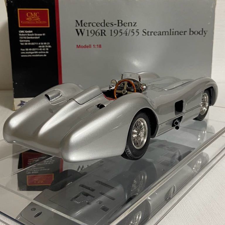 ★CMC：1/18 ★メルセデス ベンツ W196Rストリームライナー／Mercedes-Benz W196R 1954/55 ★Streamliner Body (Silver) ★超希少 ☆used_画像3