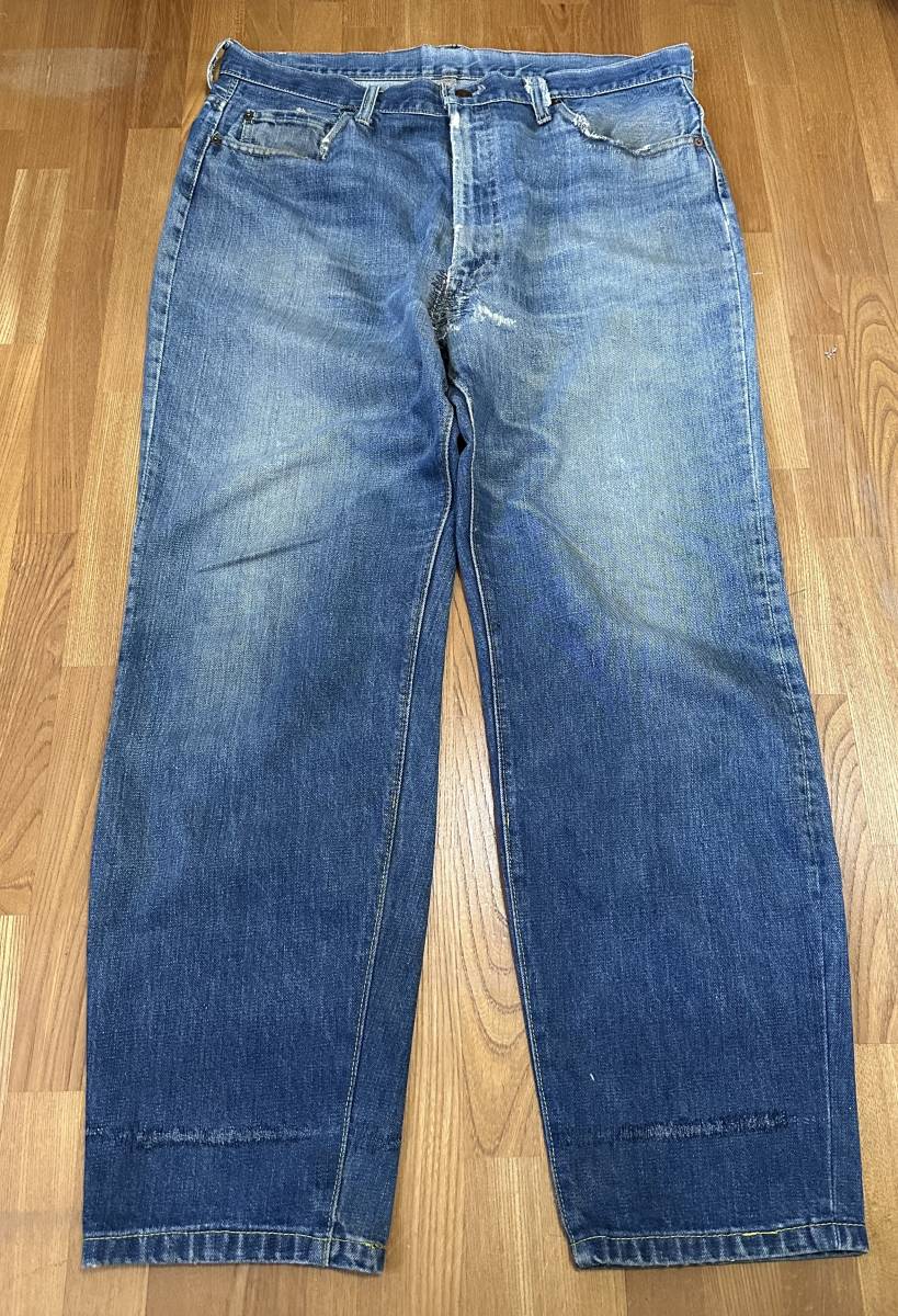 60s vintage Levi's 505 BIGE デニムパンツ 66前期 ヴィンテージ オリジナル W38 L34 古着