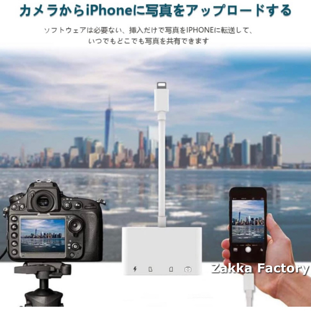 4in1 iphone ipad SDカードリーダー 画像 写真 動画 データ保存 データ転送 SDカード リーダー iPhone14 13 12 11 X 8