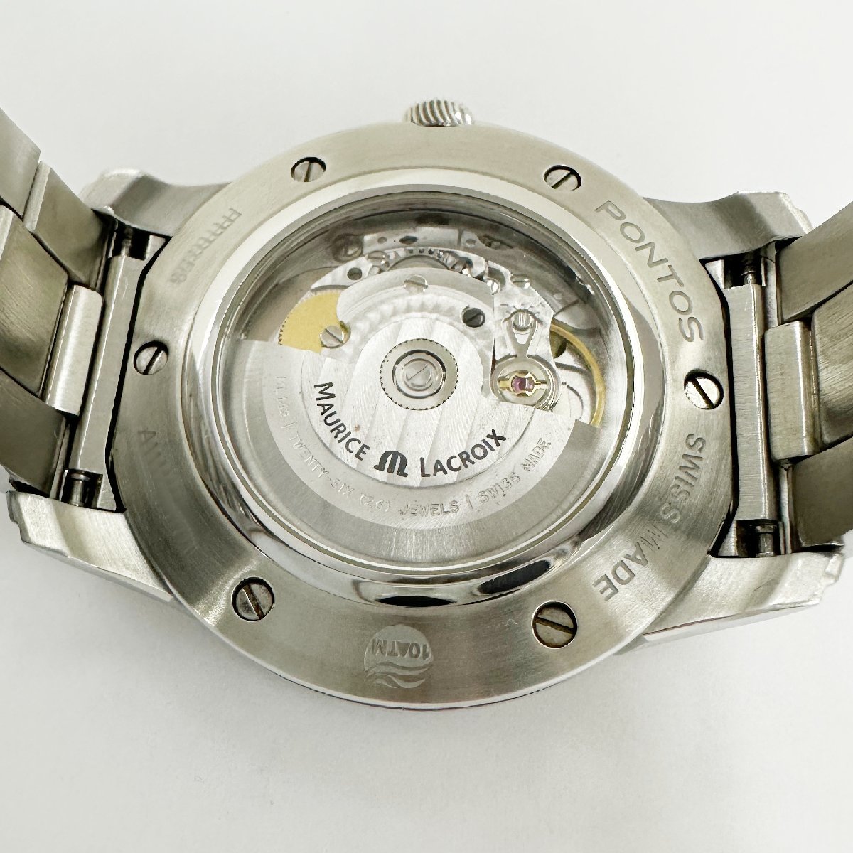 MAURICE LACROIX モーリスラクロア PT6358-SS002-332-1 PONTOS ポントス グレー 自動巻き J56914_画像3