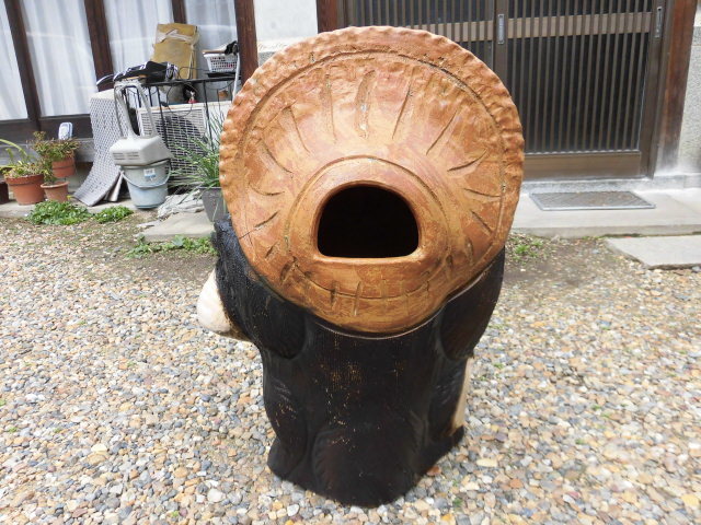 【お買い得!】 信楽焼き 約80㎝巾約56cm重さ約20kg以上 高さ 狸 たぬき 狸庵 その他