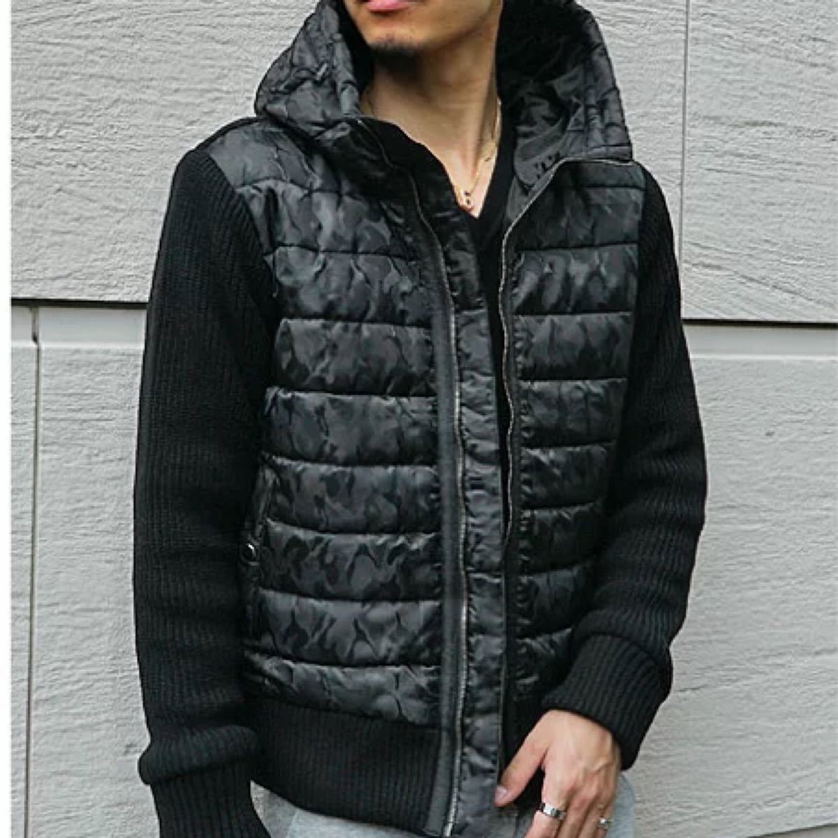 Yahoo!オークション - GACKT着用 ニット切替中綿ジャケット Yahoo!オークション - GACKT着用 ニット切替中綿ジャケット