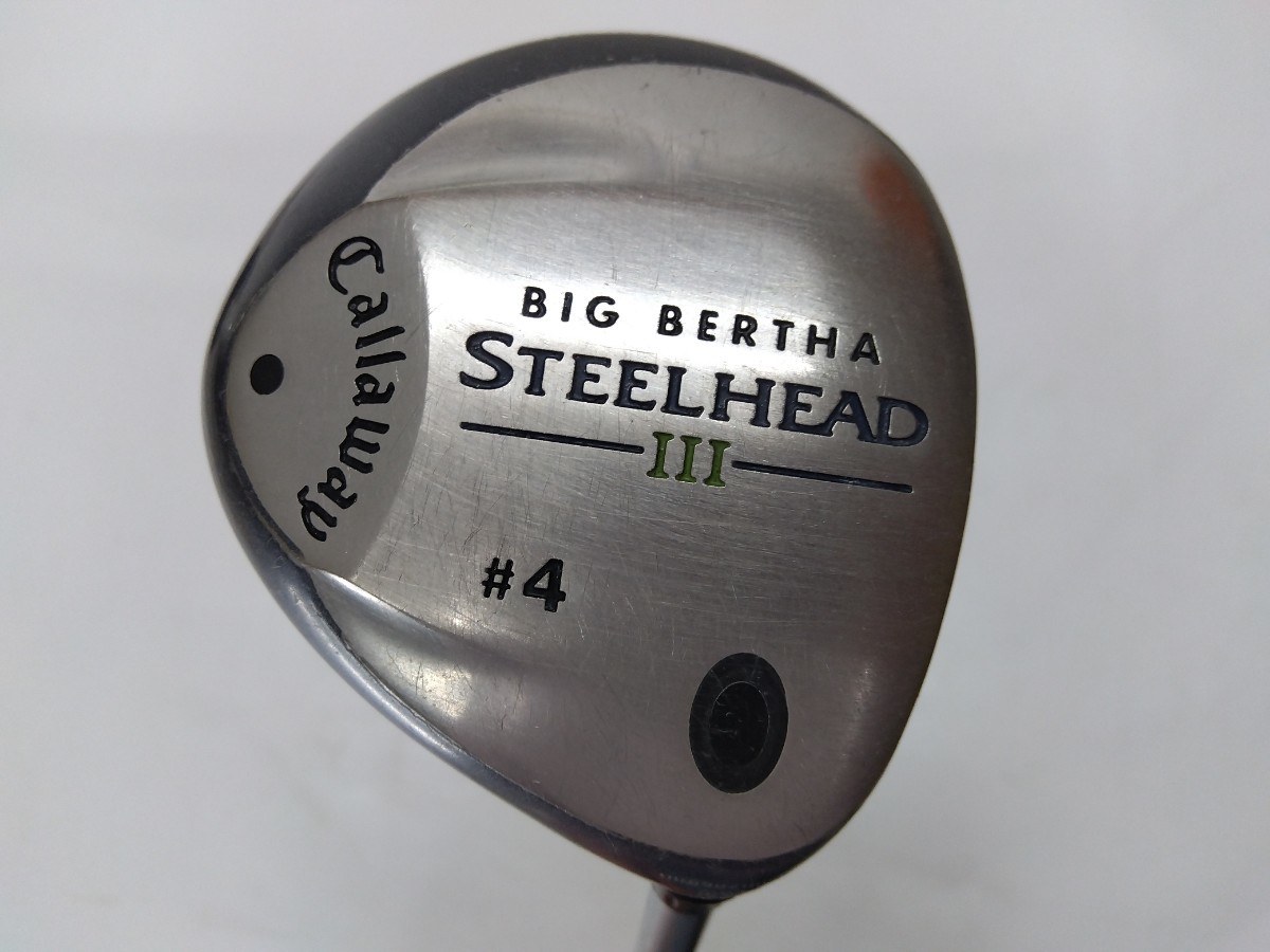 名器★Callaway キャロウェイ BIG BERTHA STEELHEAD Ⅲ 4W 17度 JV STEELHEAD Ⅲ R 右 ビッグバーサスチールヘッド3フェアウェイウッド_画像1