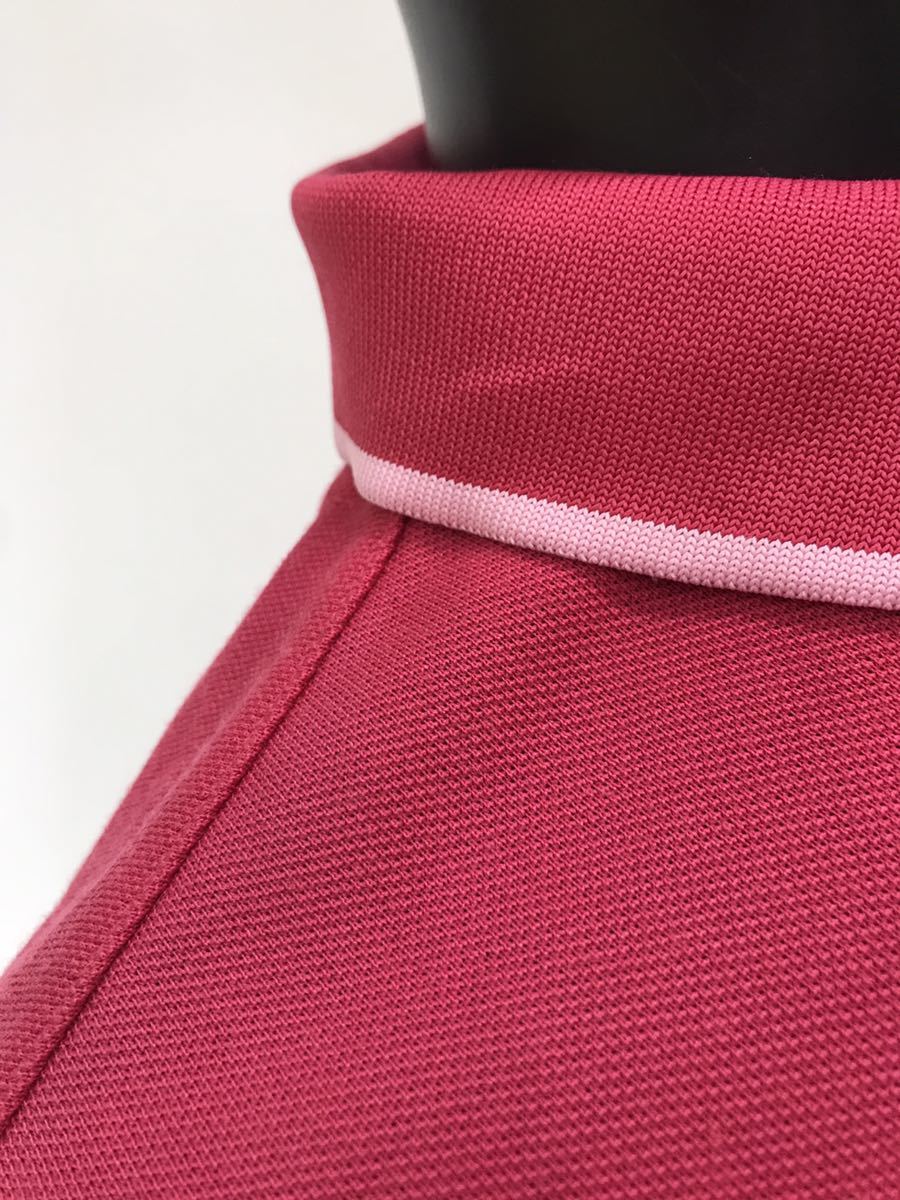 [USED]Callaway Callaway полиэстер рубашка-поло с коротким рукавом Logo вышивка Pink Lady -sL Golf одежда 