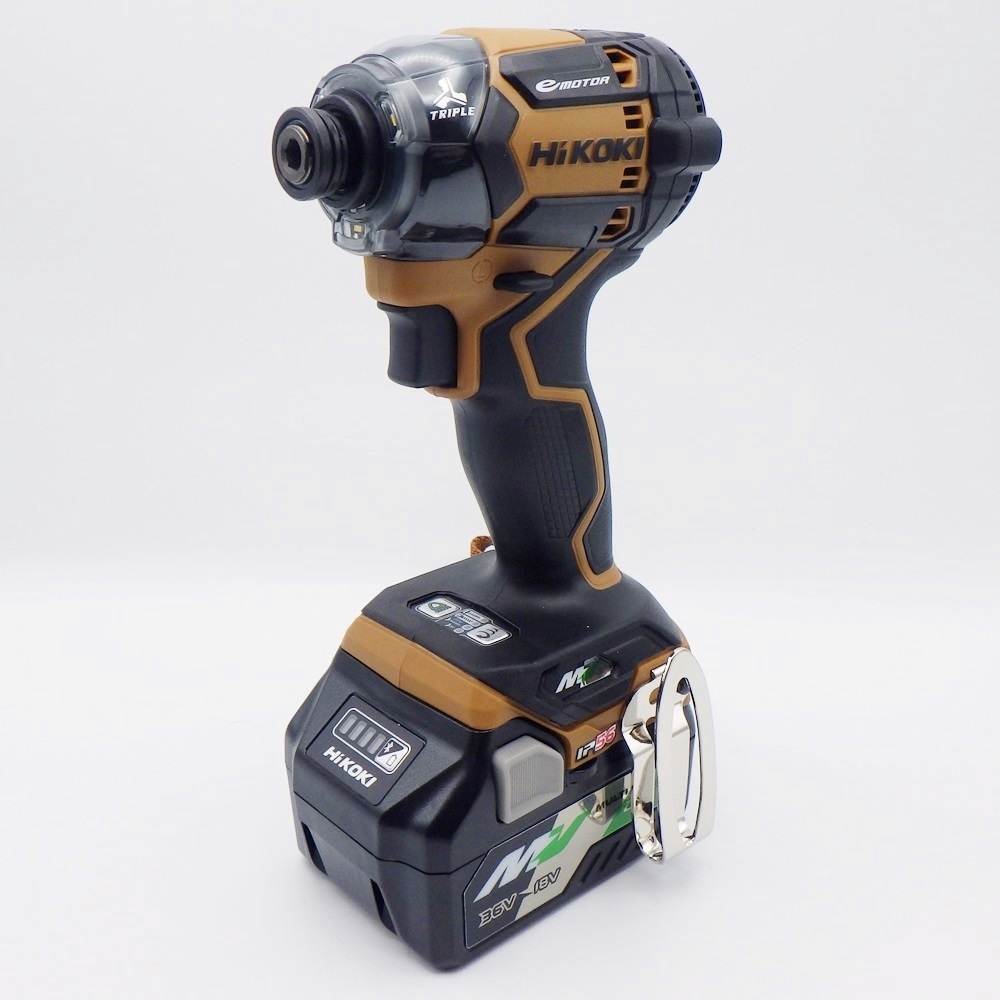 C24-106 HiKOKI high ko-kiWH36DC(2XPS) cordless impact wrench 36V/18V limitation color battery ×2/ charger / case attaching operation verification ending 