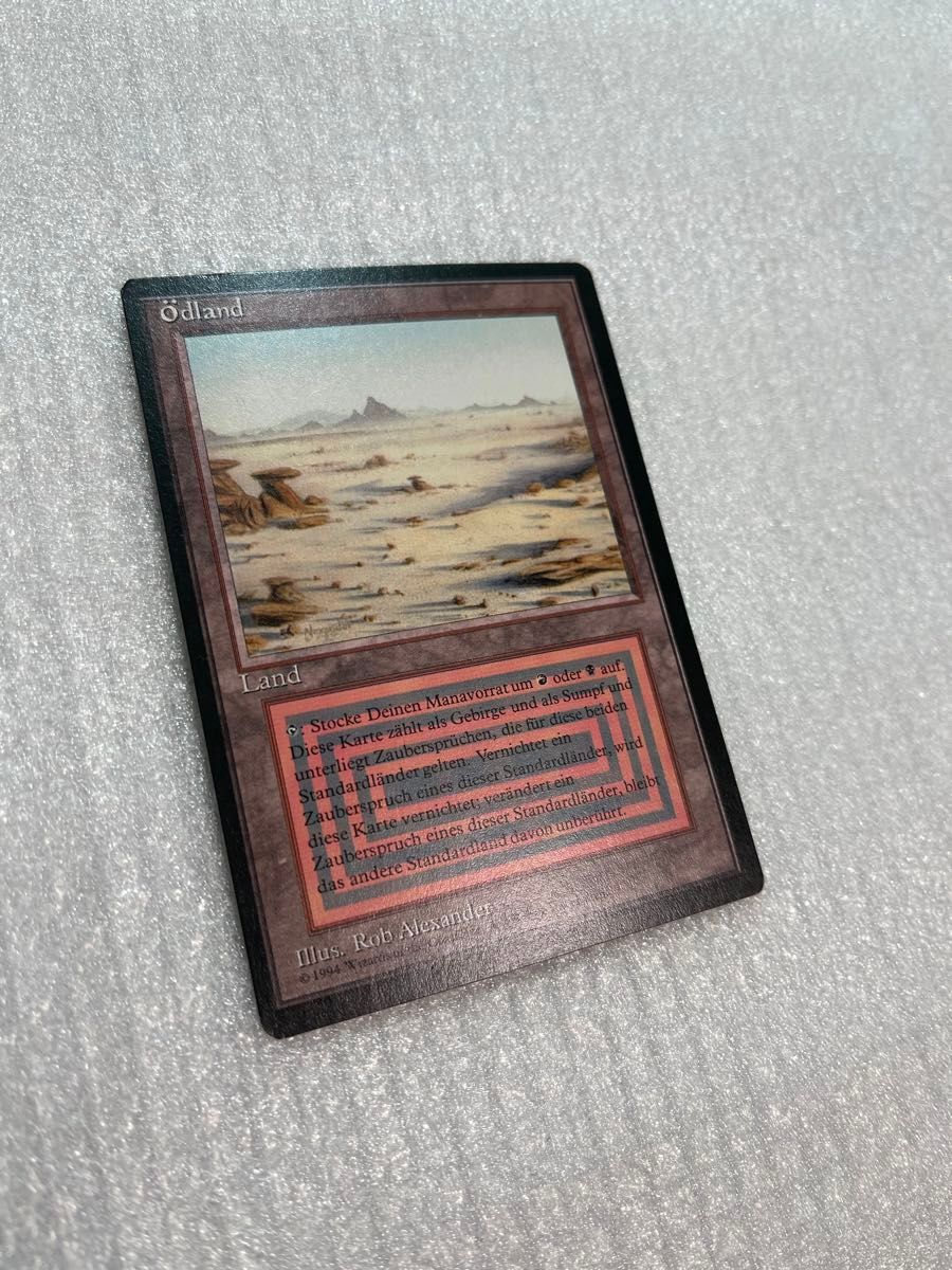 MTG《Badlands》[3EDBB] 土地R RV DE BB リバイスド　ドイツ語　黒枠　INK