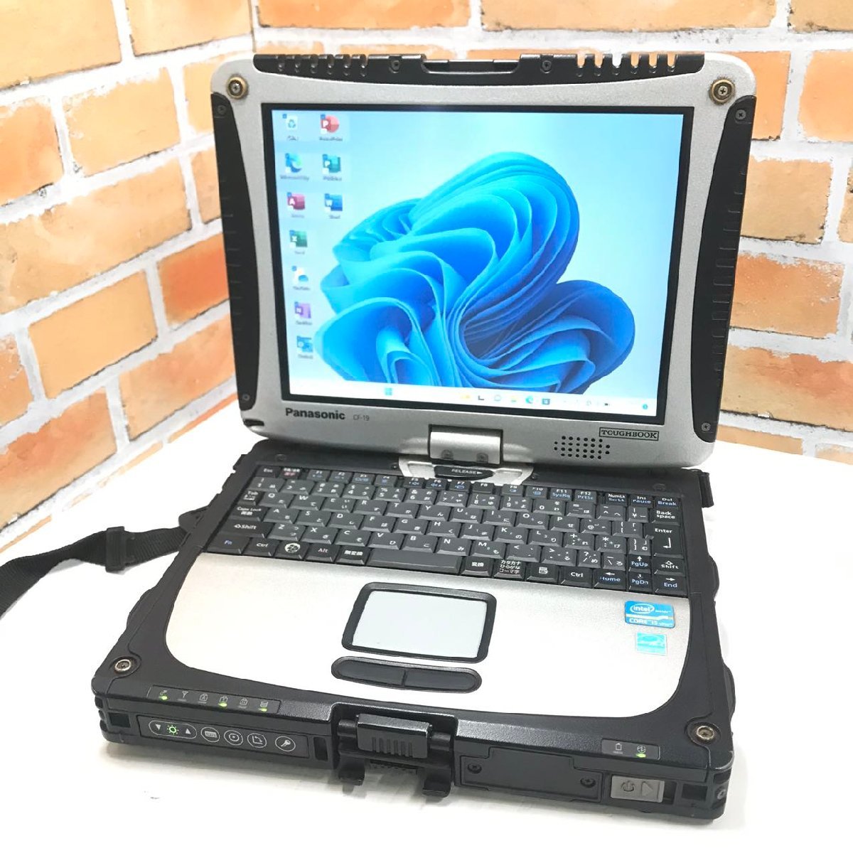 YNC0099#ACアダプター付き 頑丈 Panasonic TOUGHBOOK CF-19AW1ADS [10.1型 /Intel Corei5/SSD256GB /12GB/Windows11/Wi-Fi]_画像1