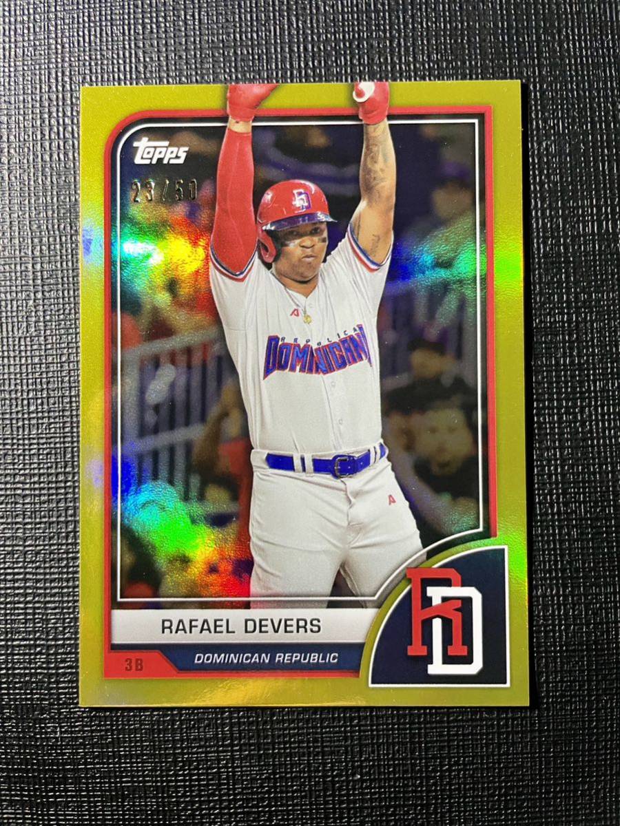 /50枚限定 デバース バリエーション wbc Topps world baseball classic 2023 rafael devers variation レッドソックス 吉田正尚同僚 _画像1