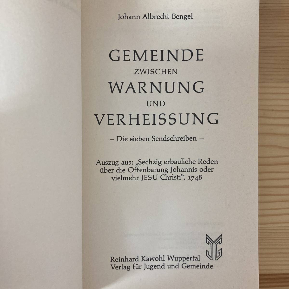 【独語洋書】Gemeinde zwischen Warnung und Verheissung / ヨハン・アルブレヒト・ベンゲル Johann Albrecht Bengel（著）_画像4