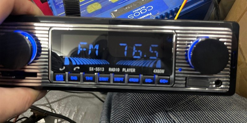 旧車 ラジオ オーディオ デッキ クラシックカー 日本FMバンド変更済み ハコスカ ケンメリ S30Z ローレル セドリック グロリア ブタケツの画像5