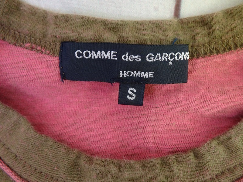 COMME des GARCONS HOMME コムデギャルソン オム 長袖カットソー ブラウン 綿100% S HC-T004 AD2008_画像5