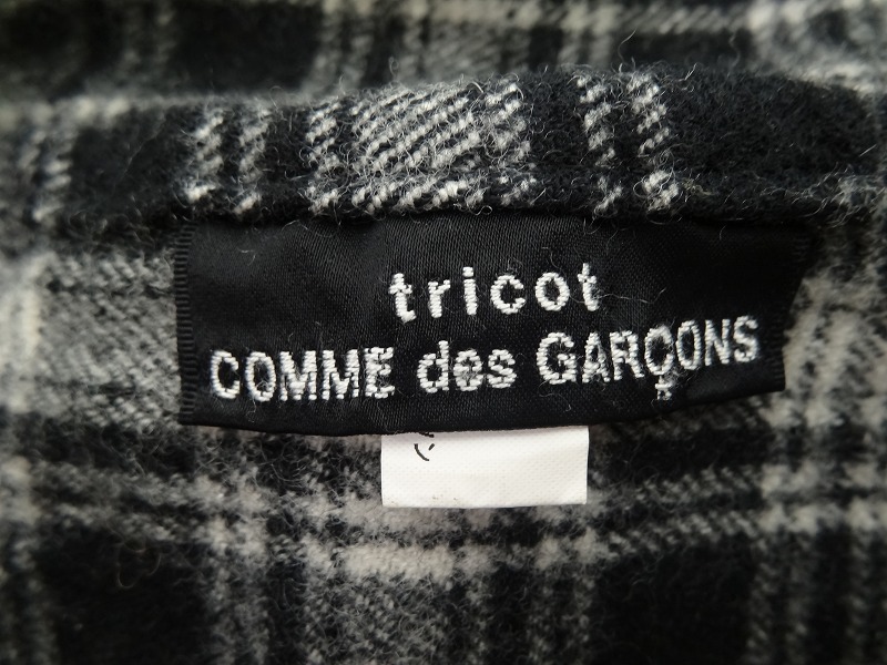 tricot COMME des GARCONS トリココムデギャルソン チェックバッグ ブラック TT-K208 鞄 バッグ_画像8