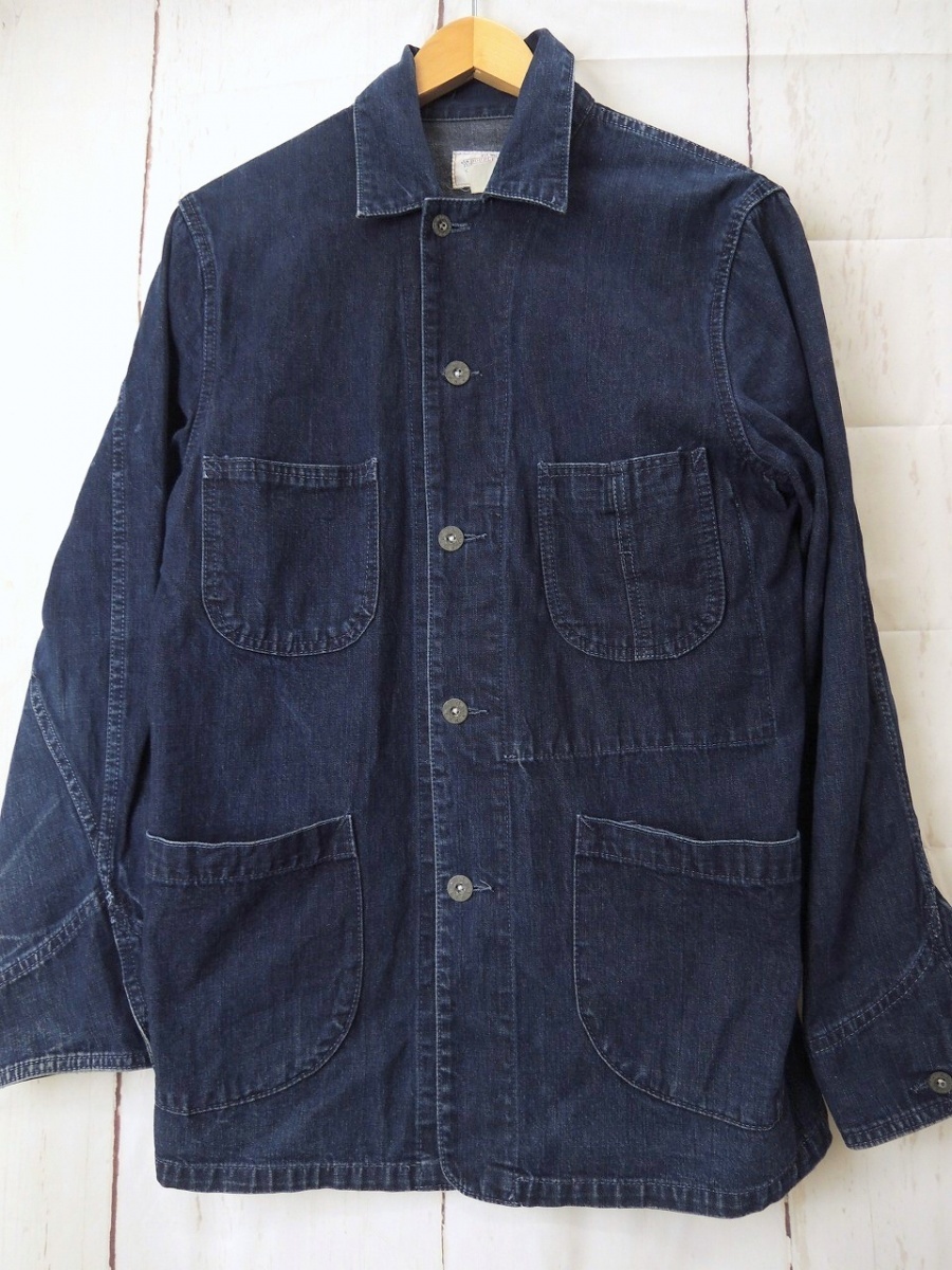 RRL RALPHLAUREN ダブルアールエル ラルフローレン デニムジャケット ネイビー JR-RS-lA-4841 綿100% 日本製_画像1