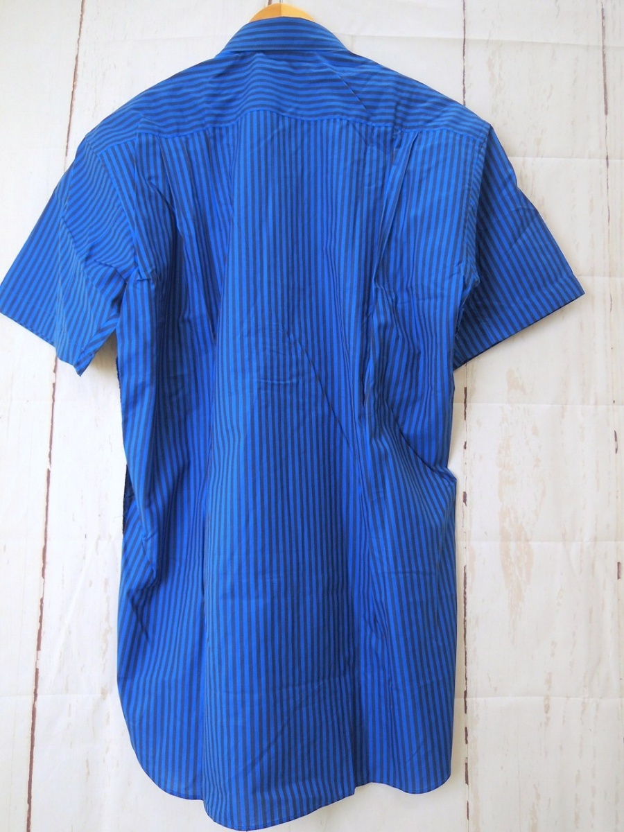 COMME des GARCONS SHIRT コムデギャルソンシャツ ニットストライプ切替シャツ タグ付き L S18034 100%COTTON Made in France_画像2