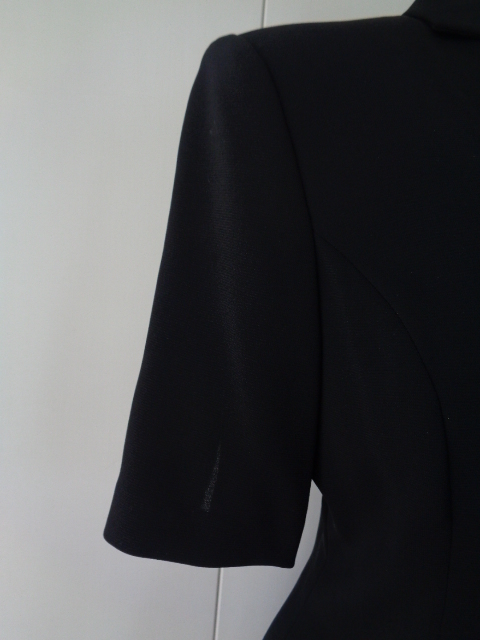 ☆IOS 半袖 ストレッチスーツ セットアップ シースルー 透け感 黒 美品の画像4