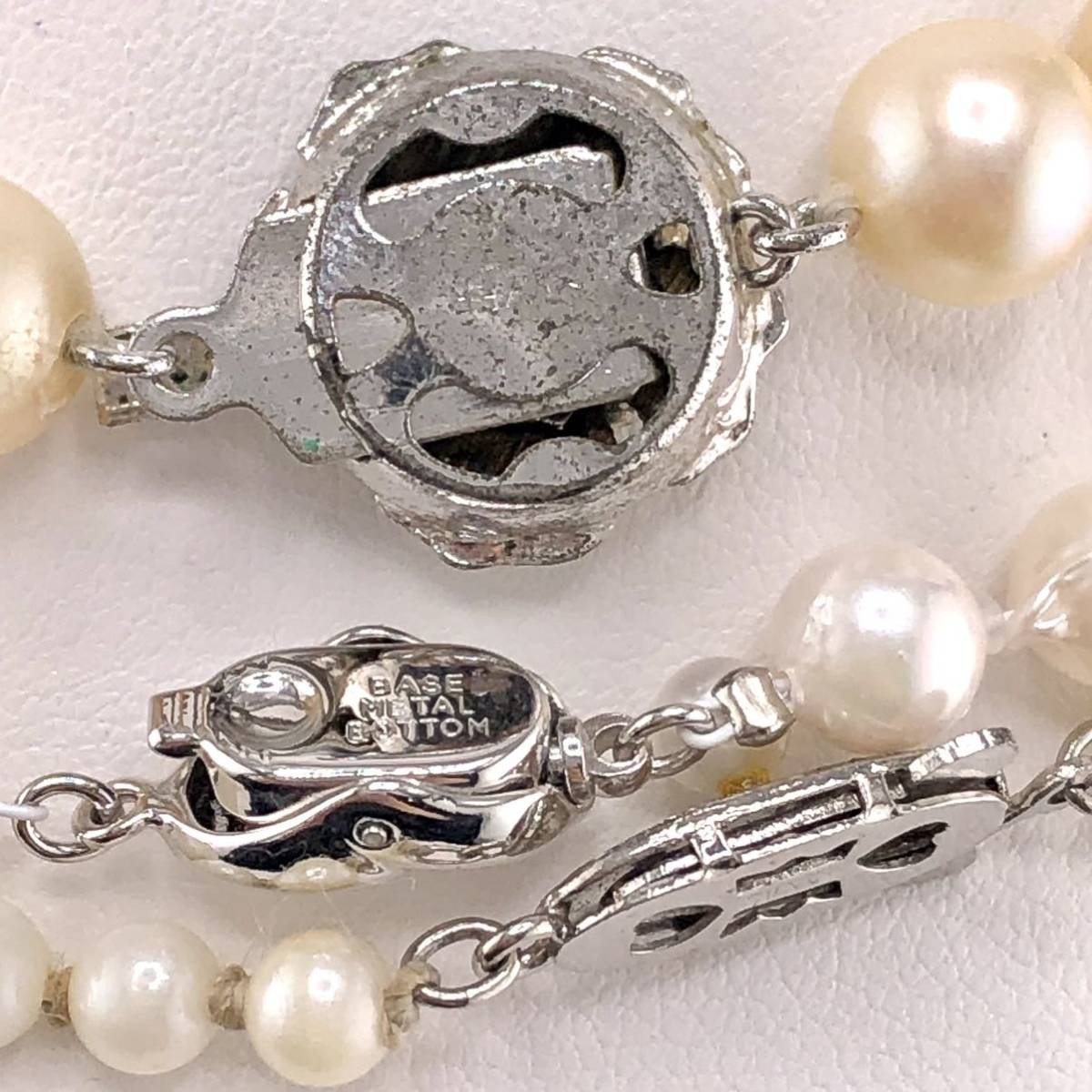 P01-0045 4点SET☆天然パールネックレス&ブレスレット 総重量 100g ( 天然 Pearl necklace bracelet SILVER accessory )_画像4