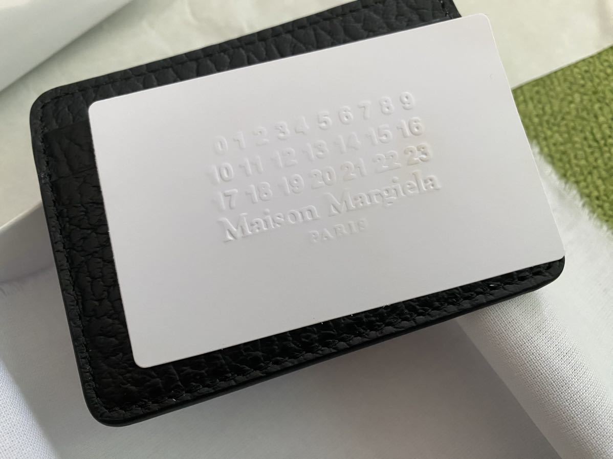 Maison Margiela レザー カードケース 名刺入れ パスケース 新品　メゾンマルジェラ　小物　ブラック_画像5