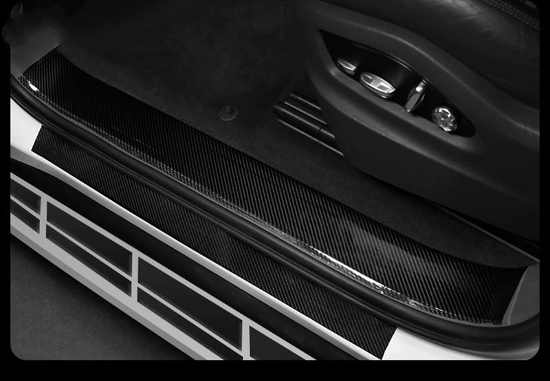 SALE!![ новый товар ] бампер протектор 5cm×10m машина дверь карбоновый порог собственный автомобиль защитная плёнка 5D блеск автомобиль стикер лента уголь элемент волокно 