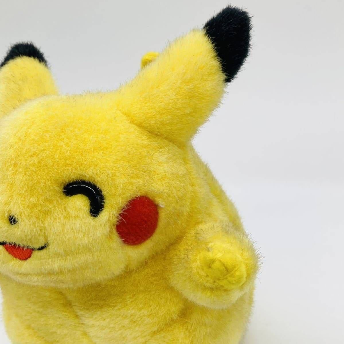 TOMY ピカチュウ　レトロ　初期　ポケモン　ぬいぐるみ　希少　にっこり　ニッコリ　スマイル　初代　ばんざい　バンザイ　pokemon Pikachu_画像3