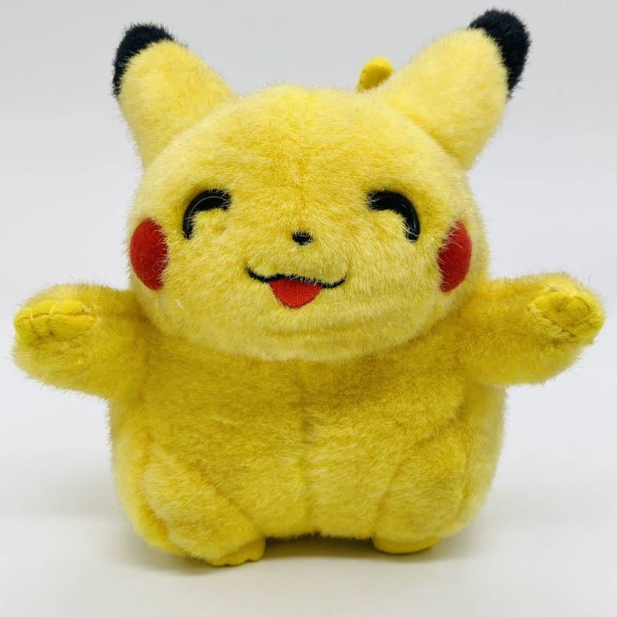 TOMY ピカチュウ　レトロ　初期　ポケモン　ぬいぐるみ　希少　にっこり　ニッコリ　スマイル　初代　ばんざい　バンザイ　pokemon Pikachu