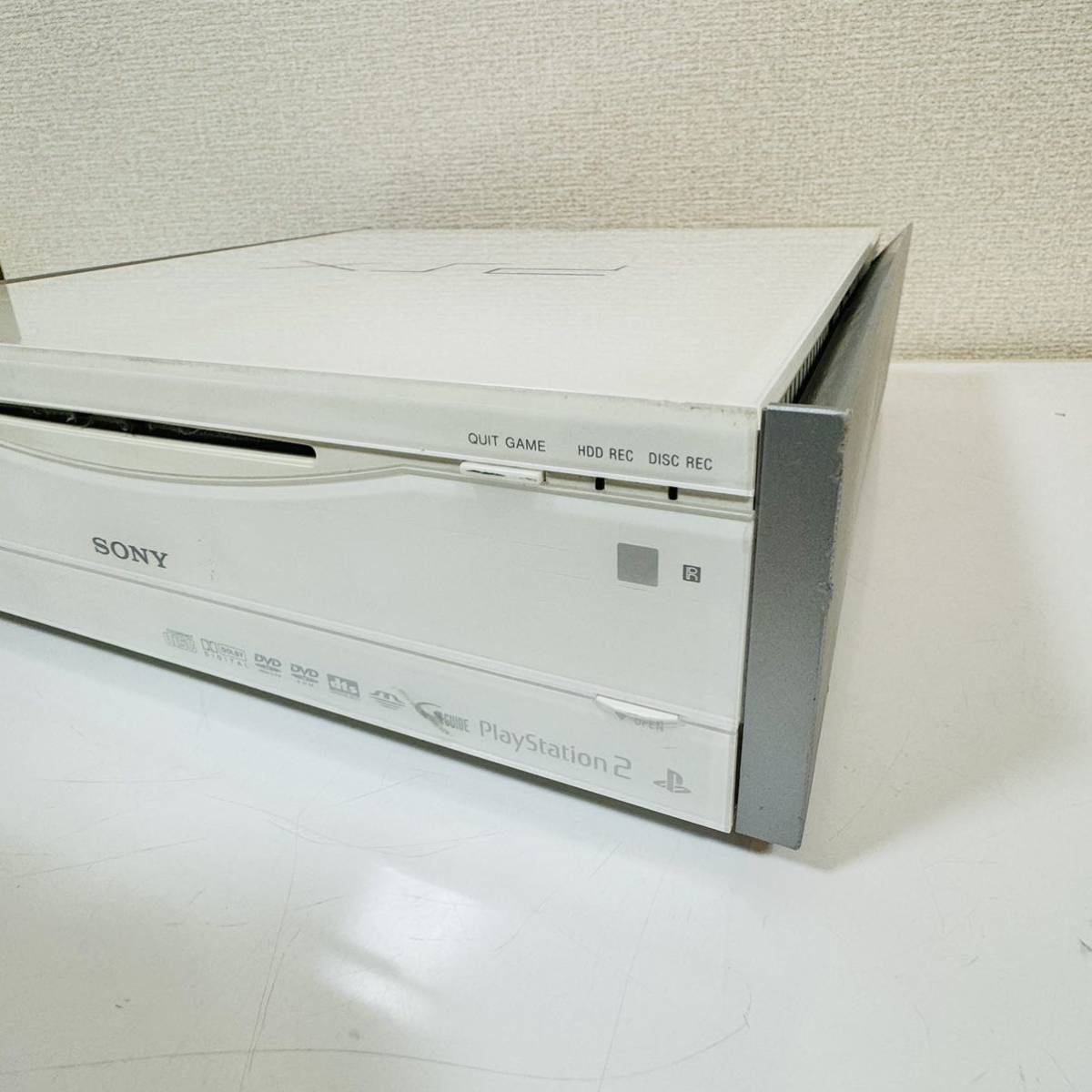 ◆SONY ソニー◆PlayStation2 PS2 PSX 本体 DVD RECORDER WITH HARD DISK DESR-7000 ホワイト/白 ジャンクの画像3