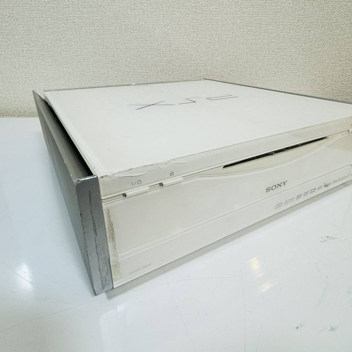 ◆SONY ソニー◆PlayStation2 PS2 PSX 本体 DVD RECORDER WITH HARD DISK DESR-7000 ホワイト/白 ジャンクの画像4