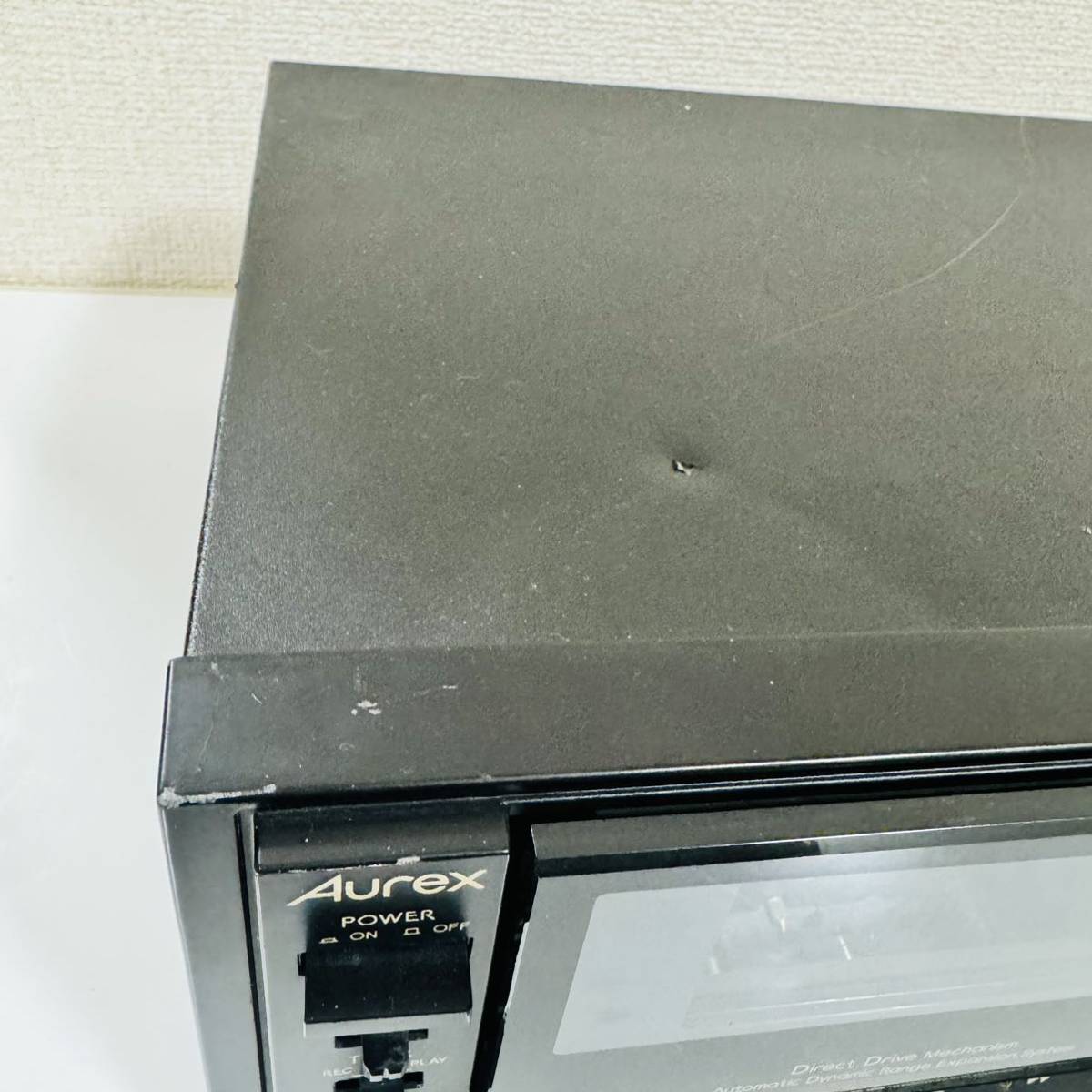 TOSHIBA/Aurex 東芝 オーレックス 2ヘッドシングルカセットデッキ PC-X66AD オーディオ機器 cassette deck 3ヘッド_画像6