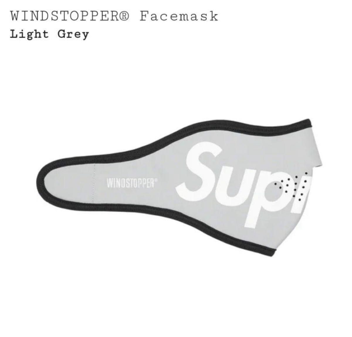 フェイスマスク　supreme WINDSTOPPER Facemask(Light Grey)