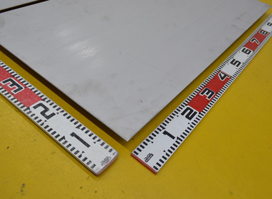 ステンレス板(No.1)未研磨(3.0～6.0mm厚)の(1000ｘ500～300ｘ200mm)定寸・枚数販売S11_画像2
