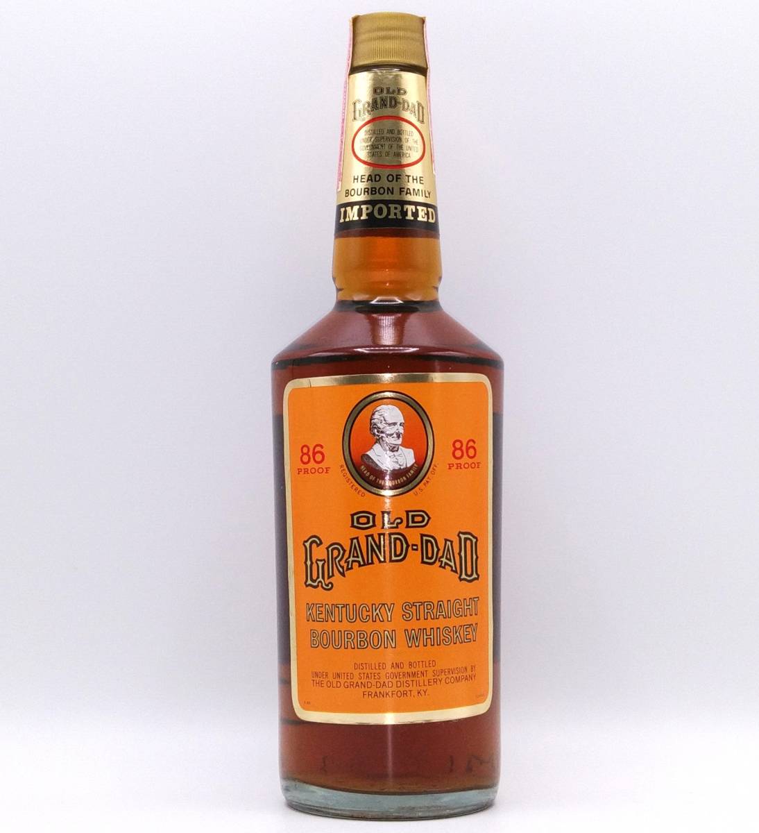 【全国送料無料】OLD GRAND DAD 86proof KENTUCKY STRAIGHT BOURBON WHISKEY ''The Spirit of America''　750ml【オールドグランダッド】