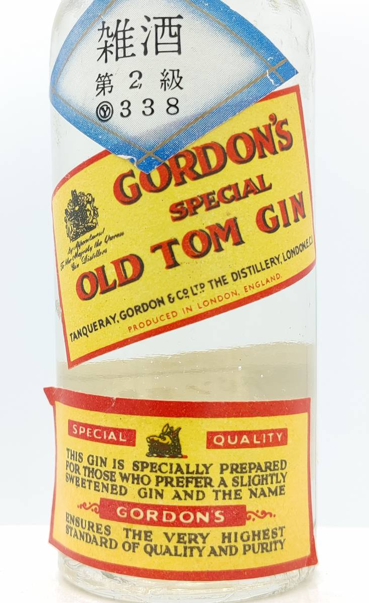 【全国送料無料】雑酒 GORDON'S SPECIAL OLD TOM GIN TIN CAP ゴードン オールドトム ジン ティンキャップ 34度以上 エキス分5％以下　60ml