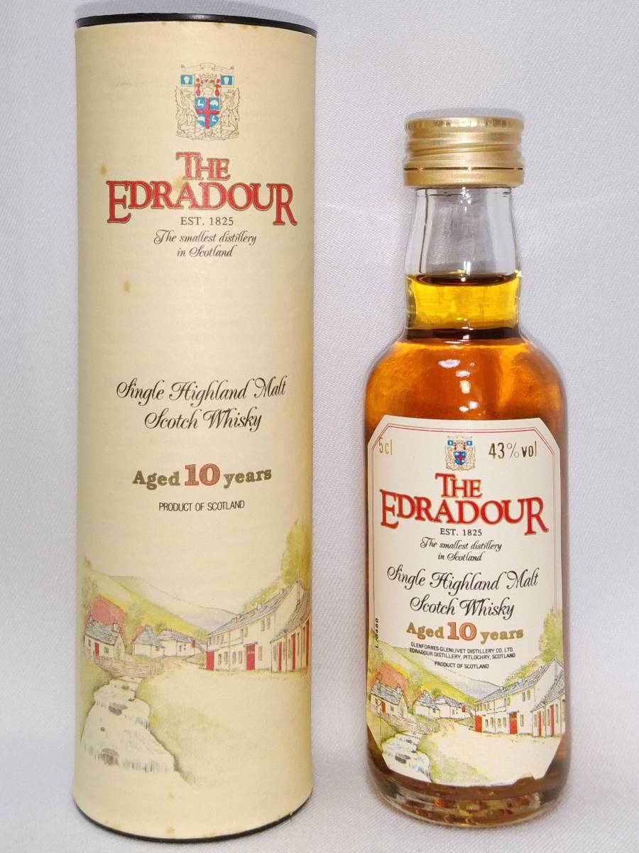 【全国送料無料】THE EDRADOUR 10years old Single Highland Malt Scotch Whisky　43度　50ml【エドラダワー 10年】