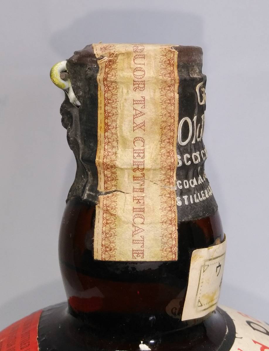 【全国送料無料】特級 Grand Old Parr REAL ANTIQUE AND RARE OLD De Luxe Scotch Whisky 43度 760ml【オールドパー ティンキャップ】の画像6