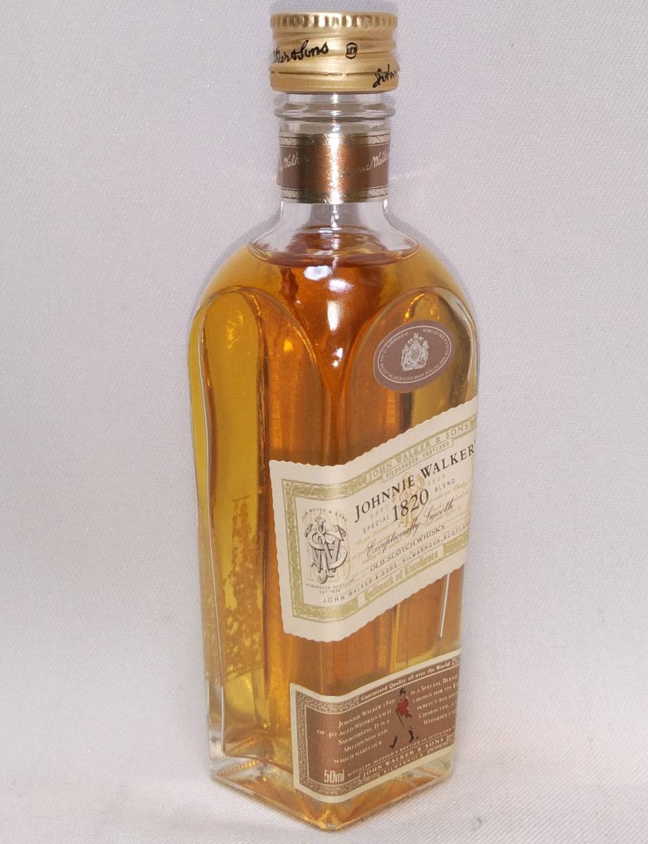 【全国送料無料】Johnnie Walker 1820 Special Blend Exceptionally Smooth Old Scotch Whisky　40度　50ml（ジョニーウォーカー）