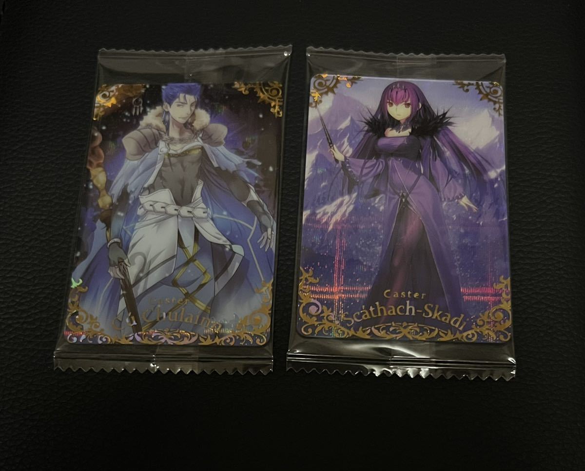 【送料込】Fate Grand Order FGO ツインウエハース スカサハ=スカディ クー・フーリン(キャスター) 未開封_画像1