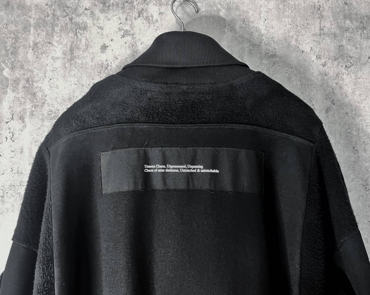 極美品 18AW定価63720円 JULIUS ユリウス 希少 オーバーサイズ 切替 ロング コート 3 / 黒 XL rickowens drkshdw Yohji Yamamoto Y-3 GUIDI_画像8