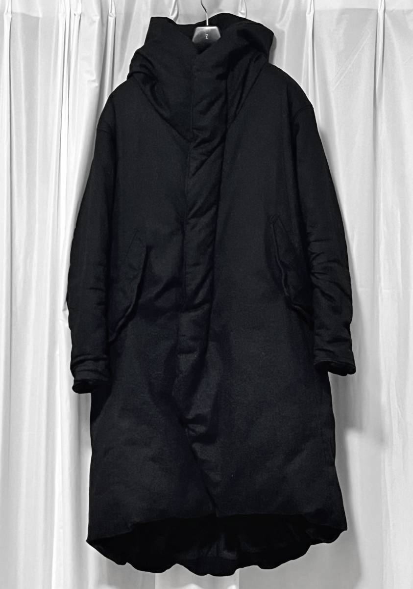 超希少 20AW定価107800円 JULIUS ユリウス パデッド デニム コート ブラック 3 / 黒 L rickowens drkshdw Yohji Yamamoto Y-3 GUIDI ダウン_画像7