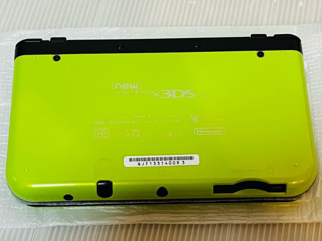 ☆動作良好　超美品 Newニンテンドー3DSLL 本体 ライムブラック 完品　送料無料★_画像3