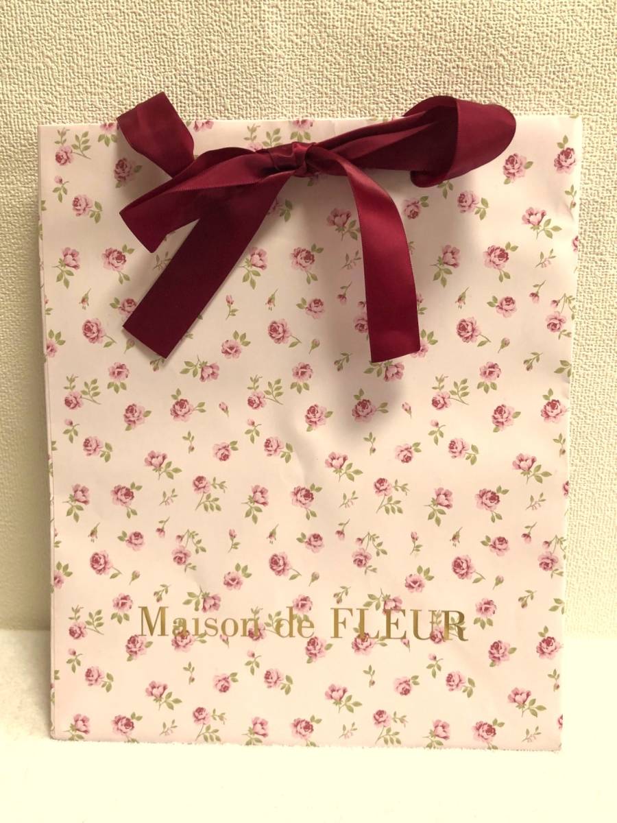Maison de FLEUR メゾンドフルール フローラル巾着ポーチ 花柄＋ルミネ限定お花柄ショッパー大_画像7